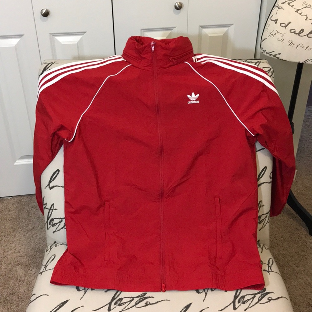 Adidas original men’s superstar windbreaker.